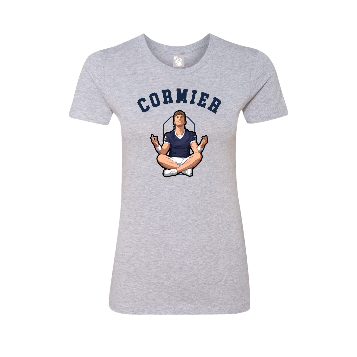 Fitted Women's Tee — Shirsey Arch in Grey