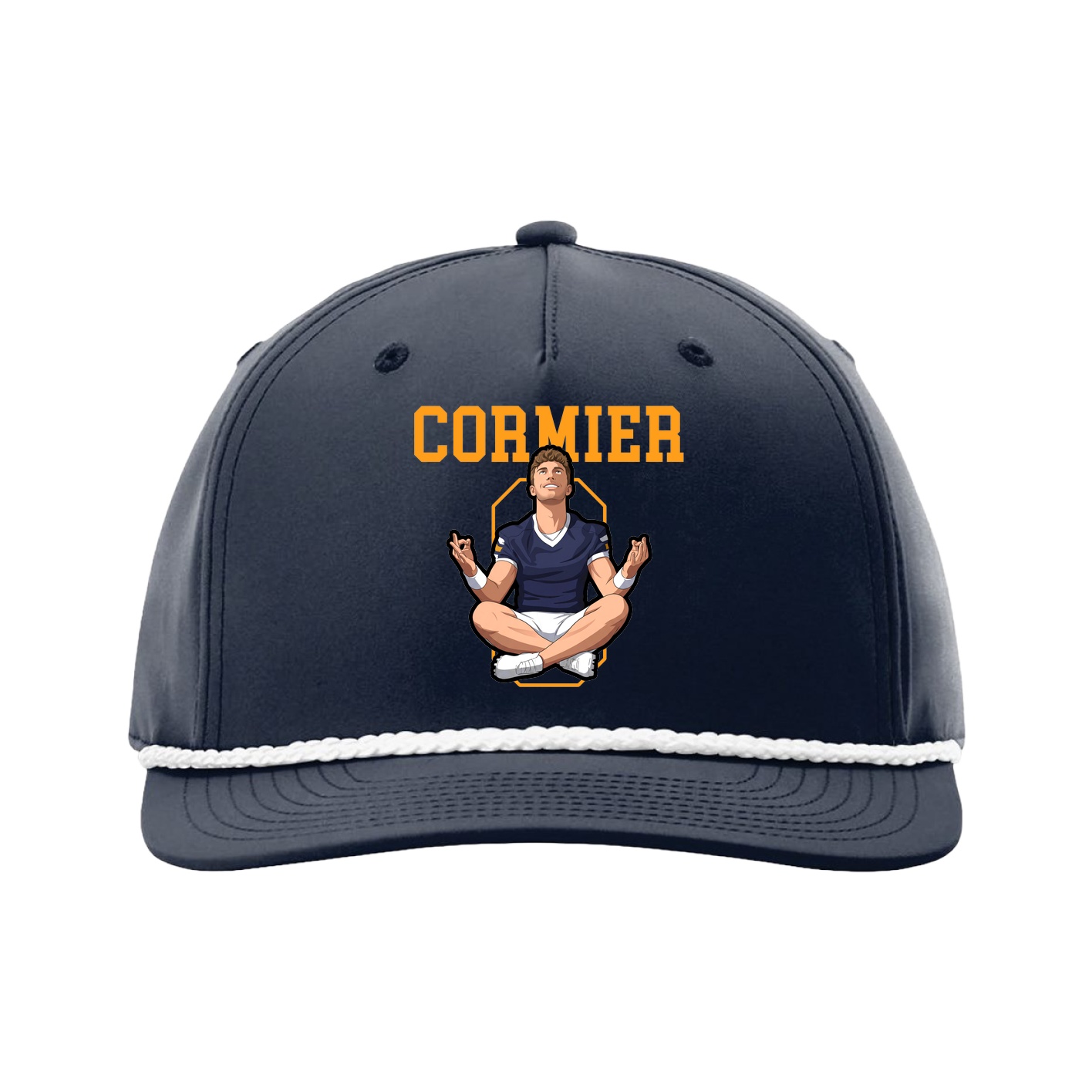 Five-Panel Classic Rope Cap — Shirsey in Navy