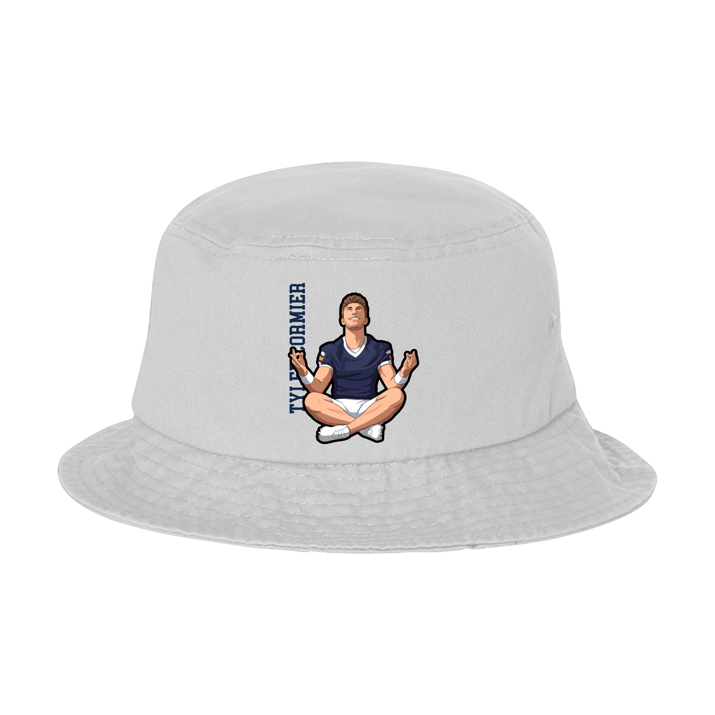 Bucket Cap — Name Vertical in White