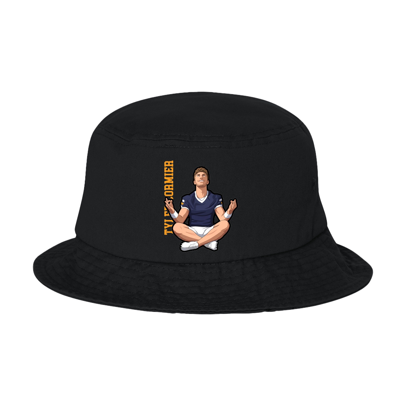 Bucket Cap — Name Vertical in Black