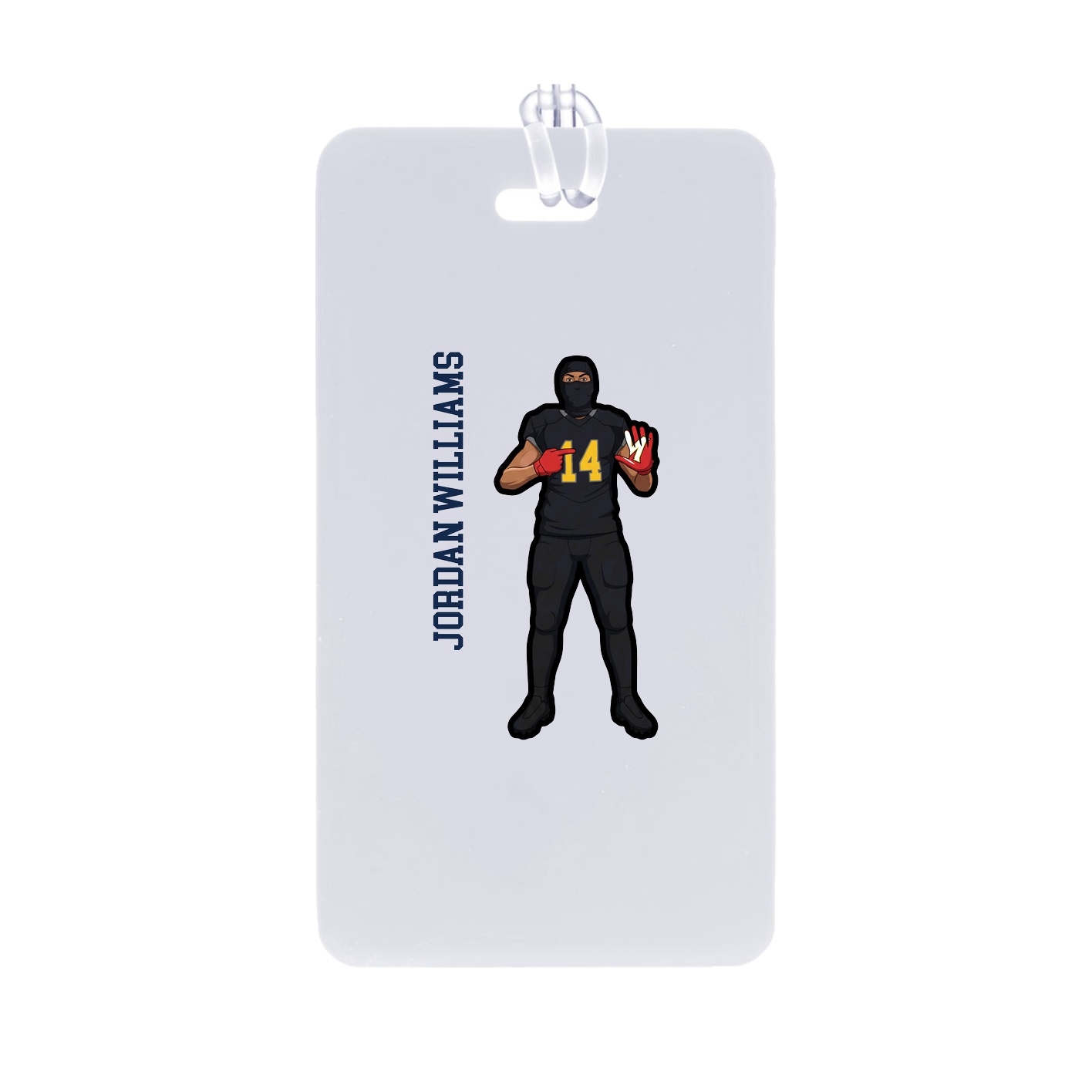 Bag Tag — Name Vertical in Classic