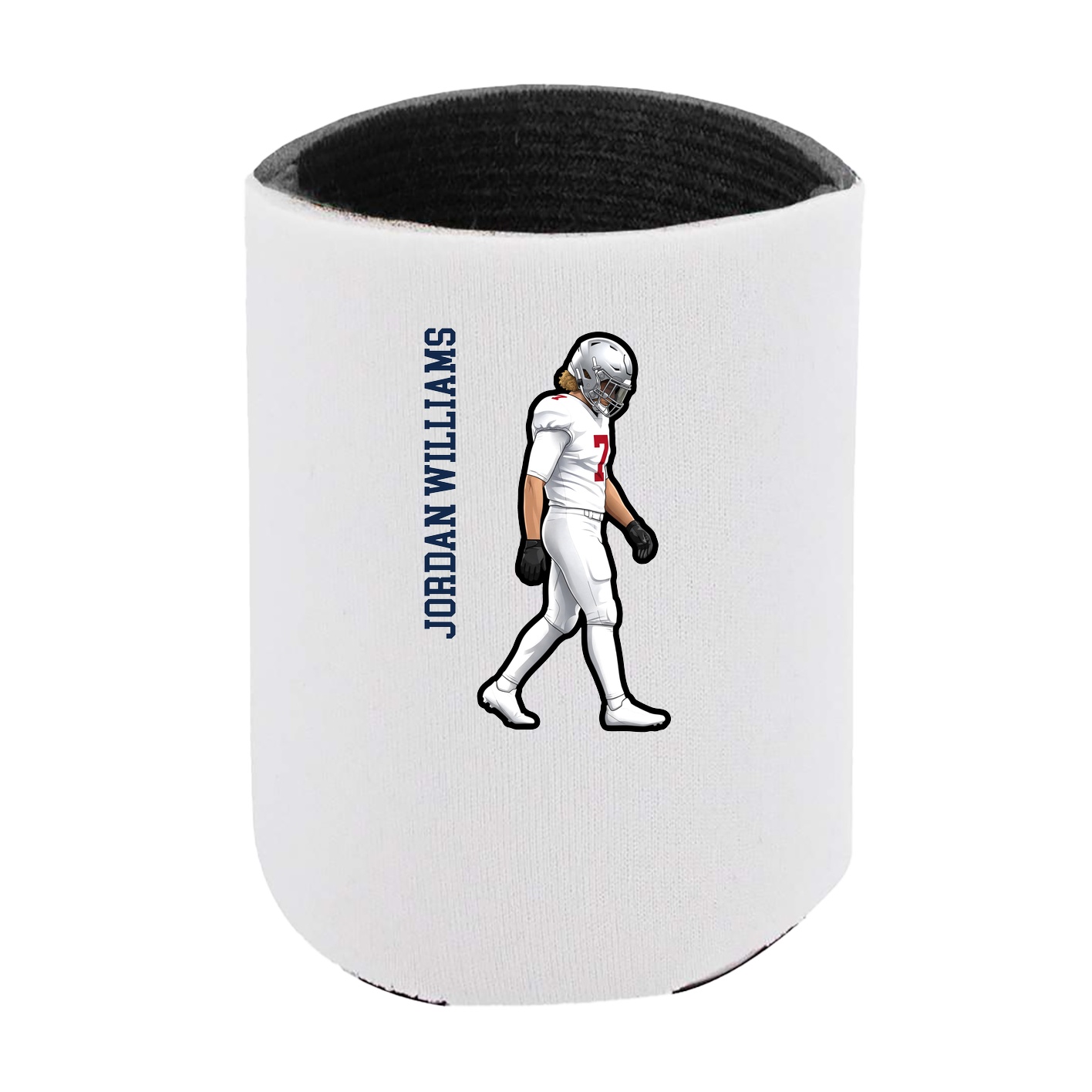 Can Holder — Name Vertical in White