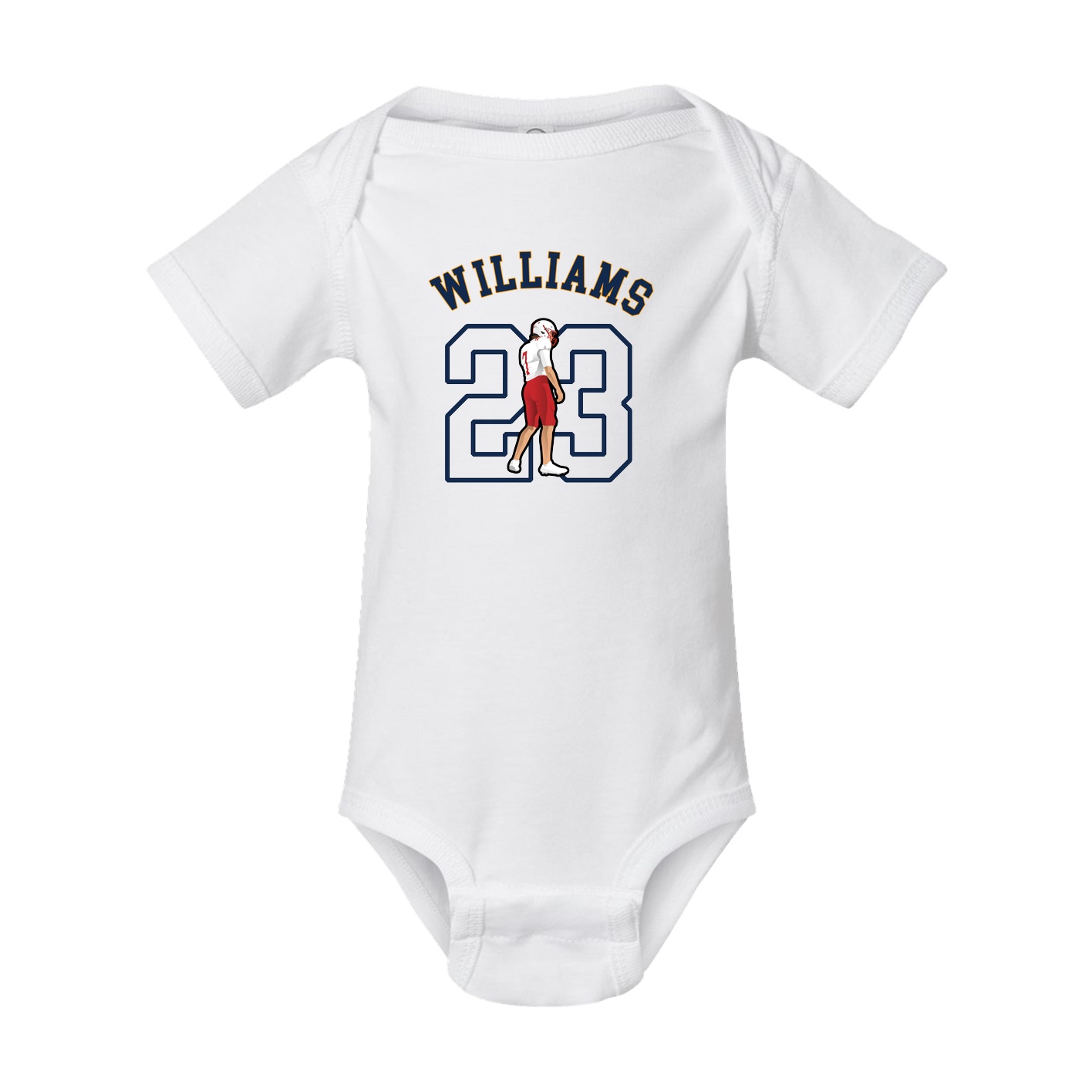 Baby Onesie — Shirsey Arch in White