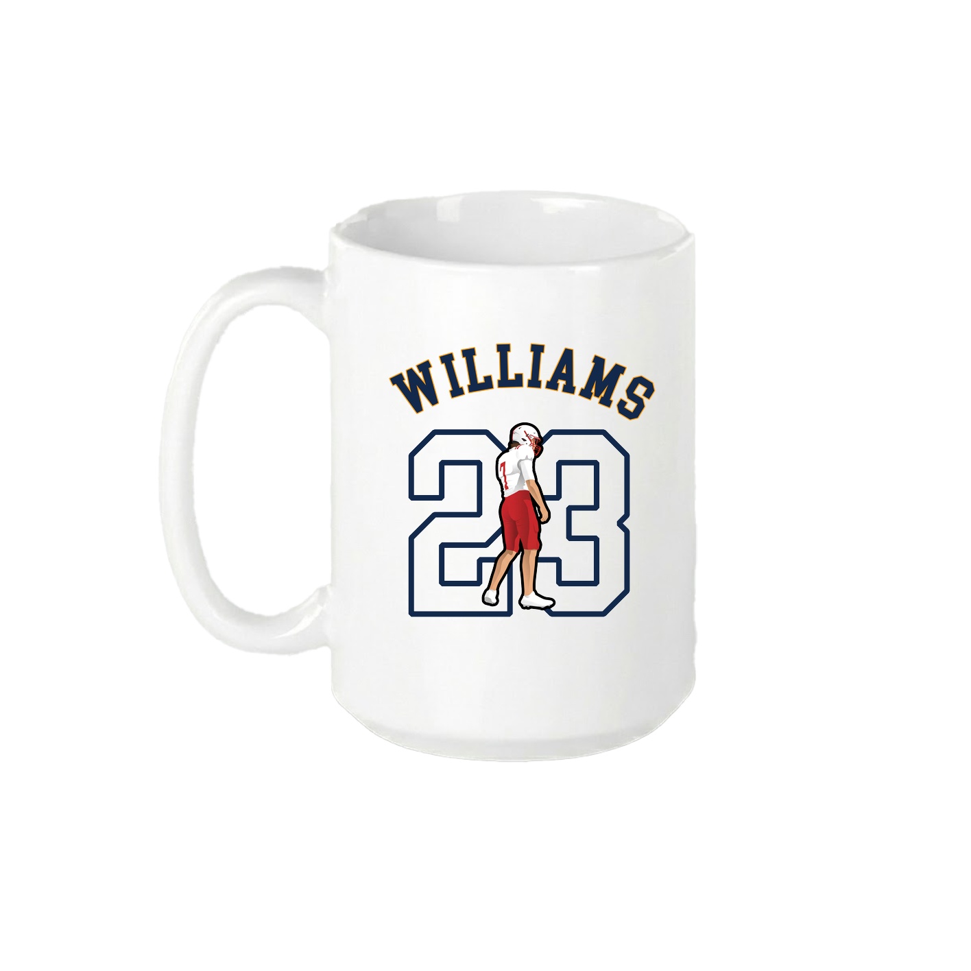 15oz Coffee Mug — Shirsey Arch in White