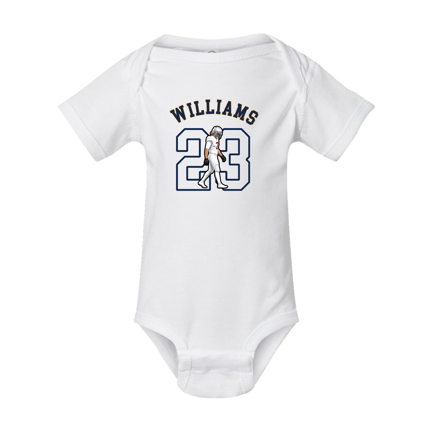 Baby Onesie — Shirsey Arch in White