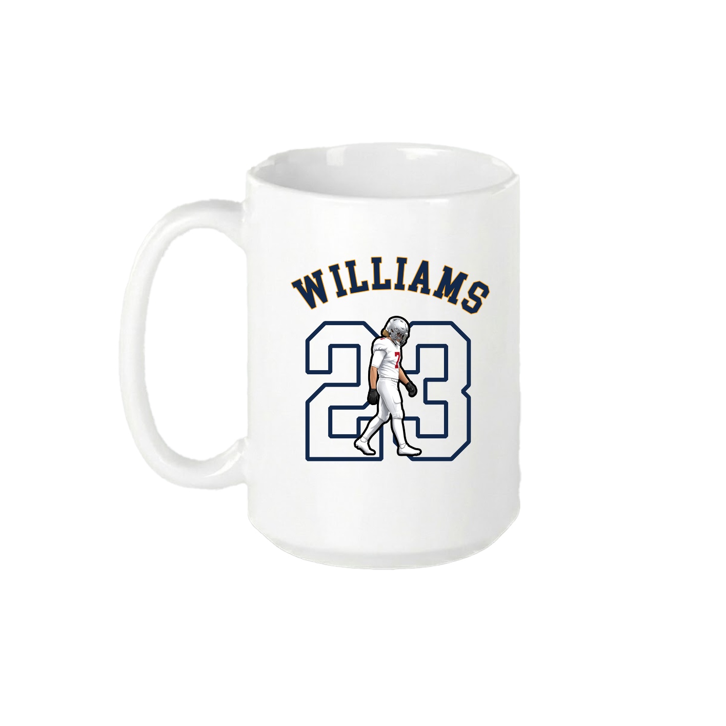15oz Coffee Mug — Shirsey Arch in White