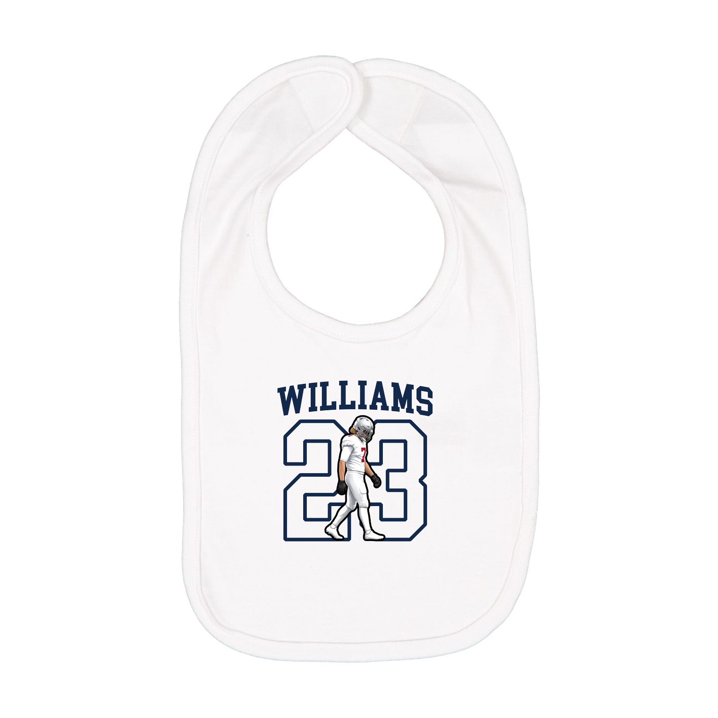 Infant Bib — Shirsey in White