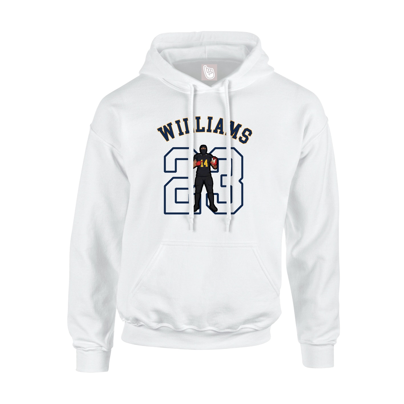 Youth Hoodie — Shirsey Arch in White