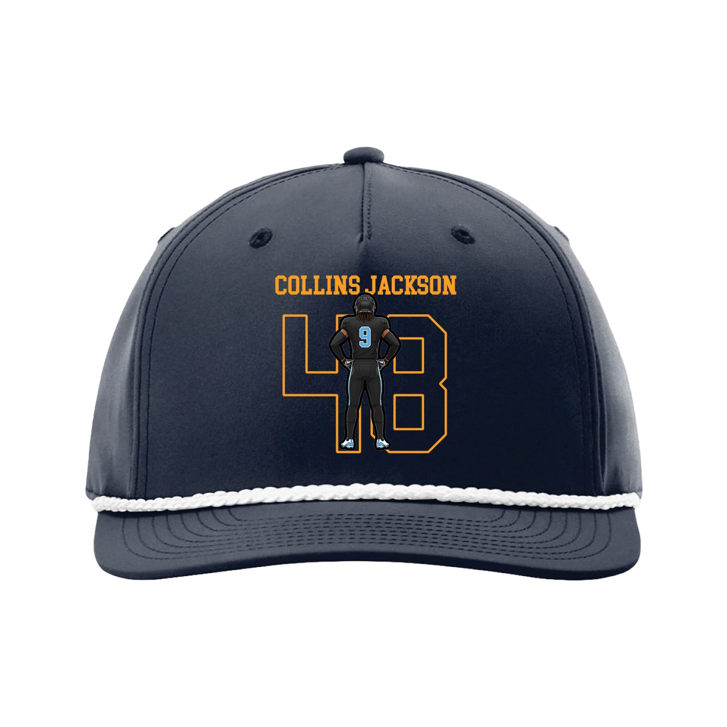 Five-Panel Classic Rope Cap — Shirsey in Navy