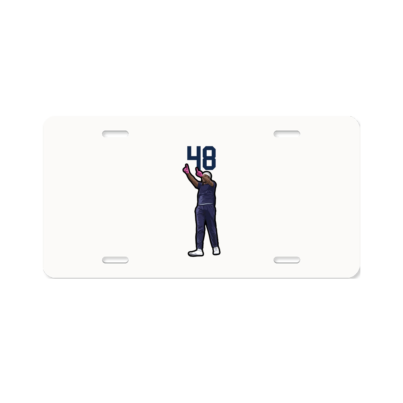 License Plate — Number Top in Classic