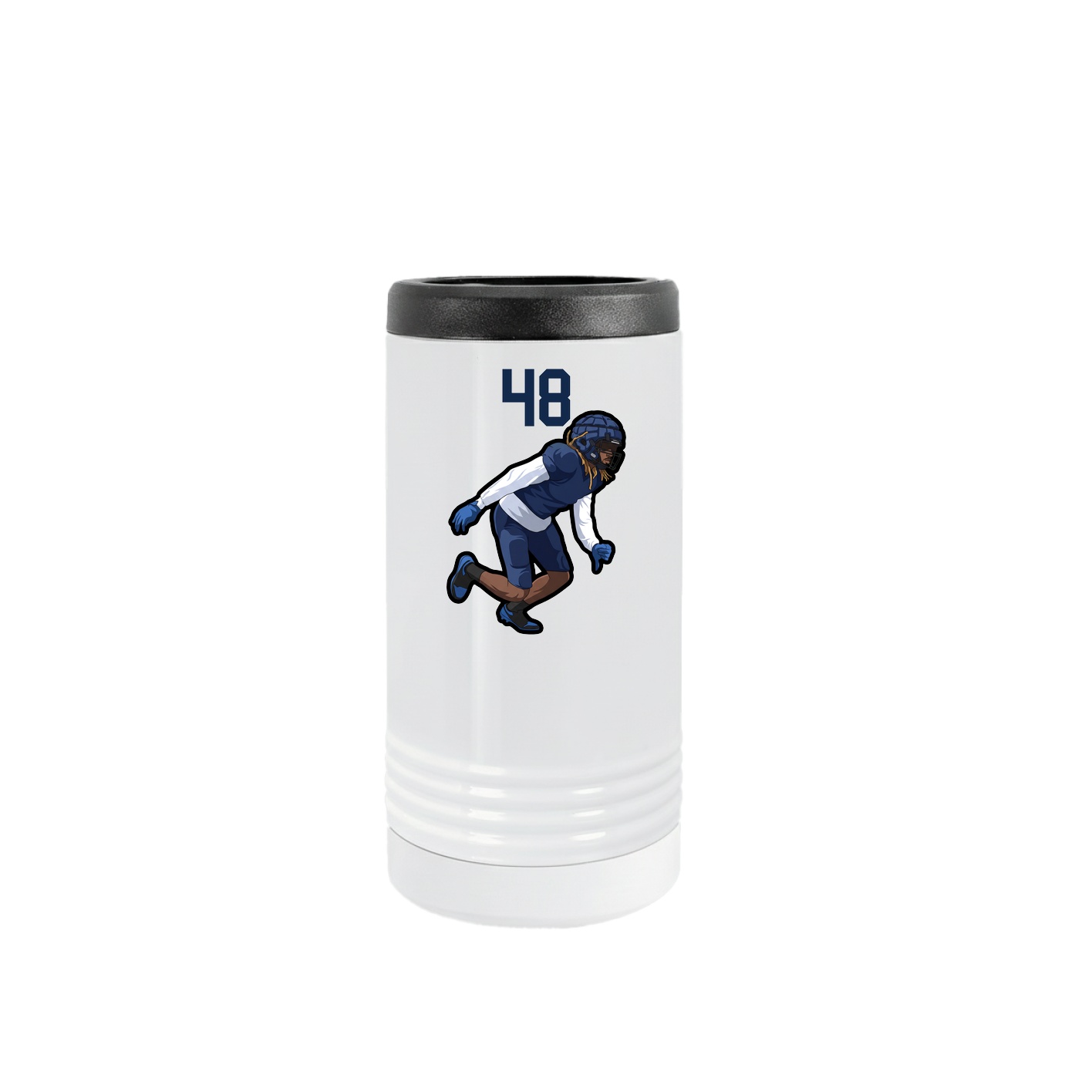 Slim Beverage Holder — Number Top in White