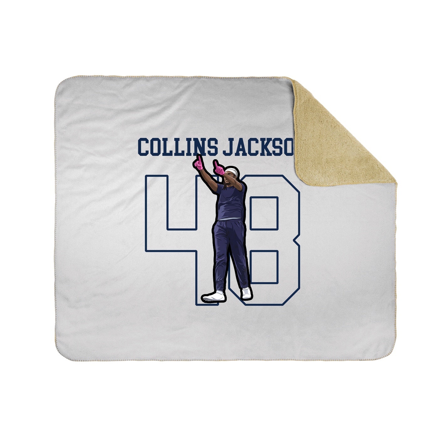Throw Blanket — Shirsey in White