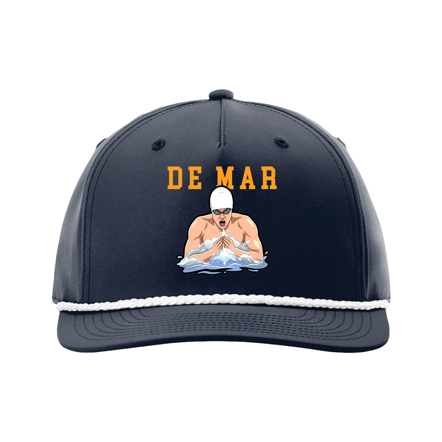 Five-Panel Classic Rope Cap — Shirsey in Navy