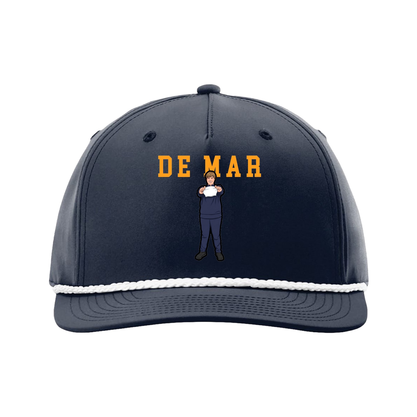 Five-Panel Classic Rope Cap — Shirsey in Navy
