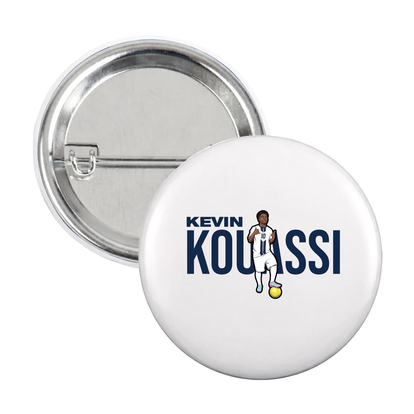 Game Day Button — Player Name in White