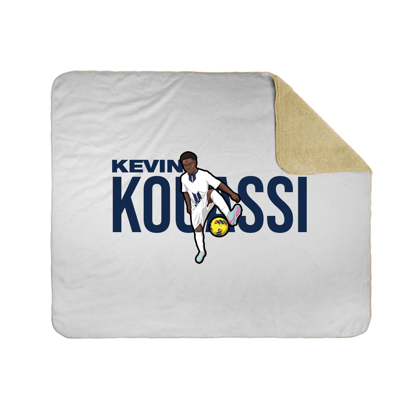 Throw Blanket — Player Name in White