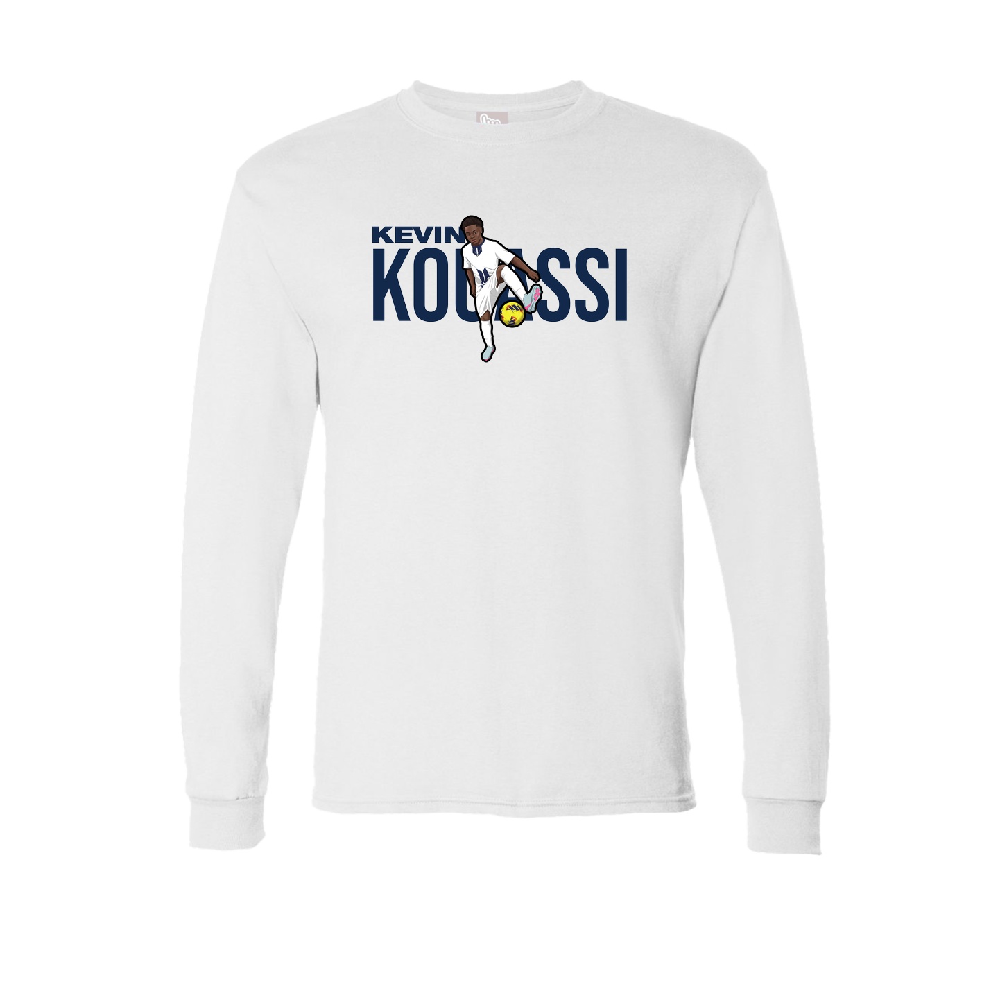 Long Sleeve Tee — Player Name in White