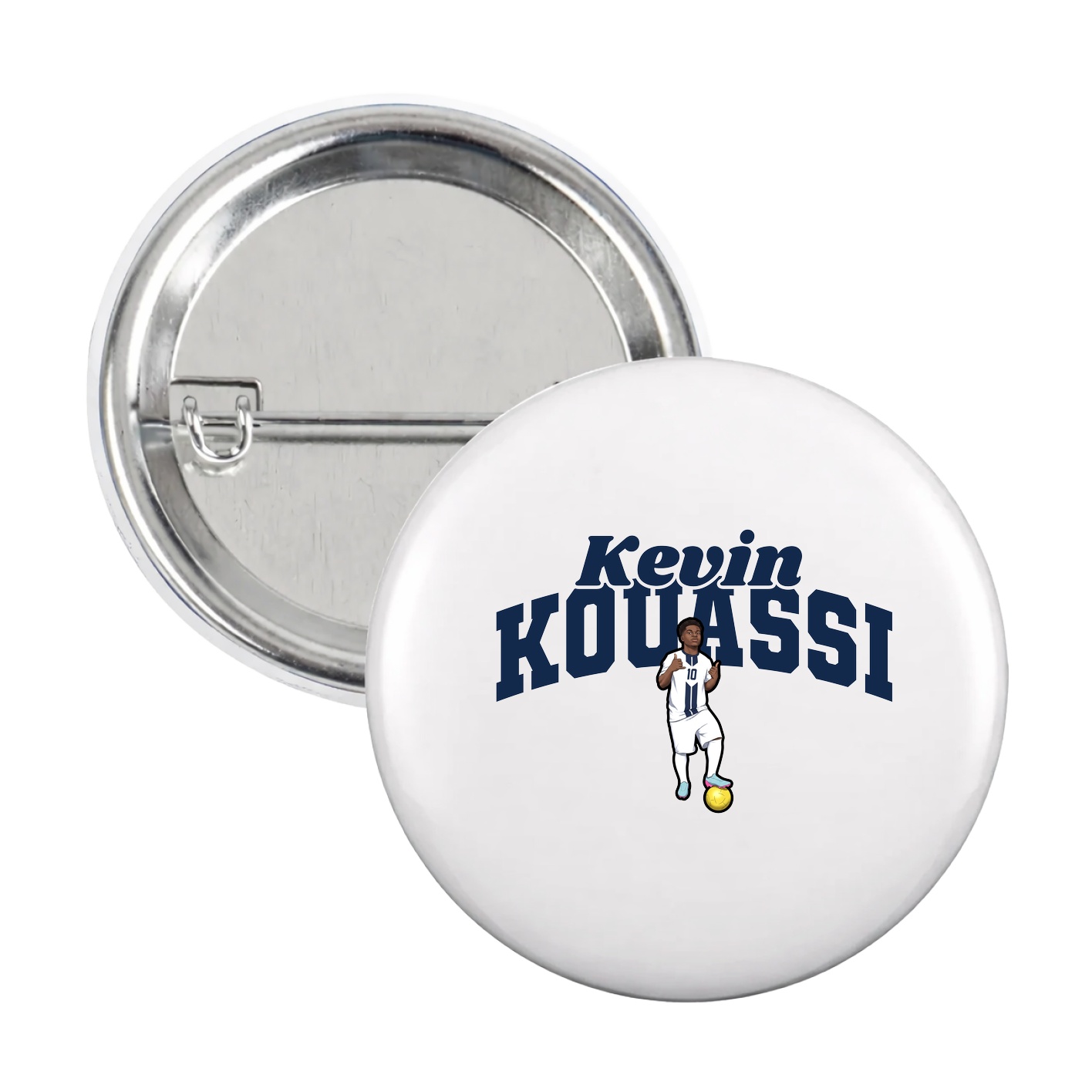 Game Day Button — Signature Arch in White