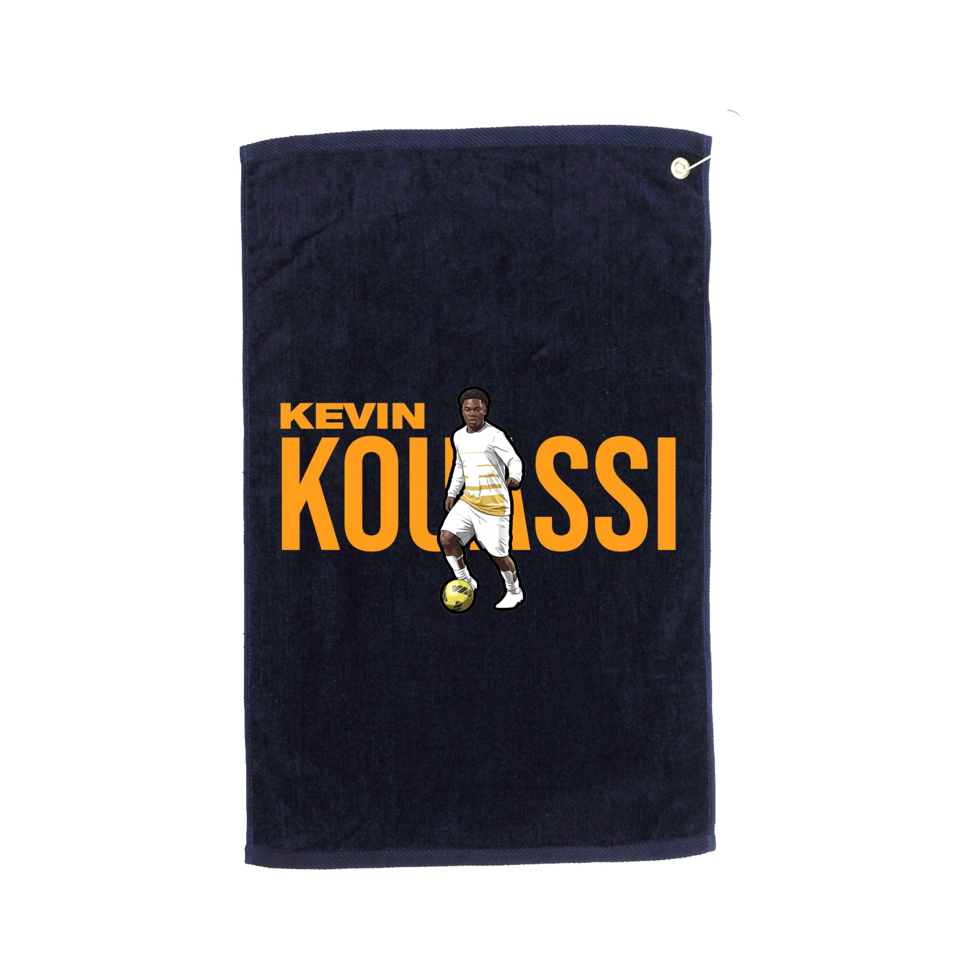Golf Towel — Player Name in Navy