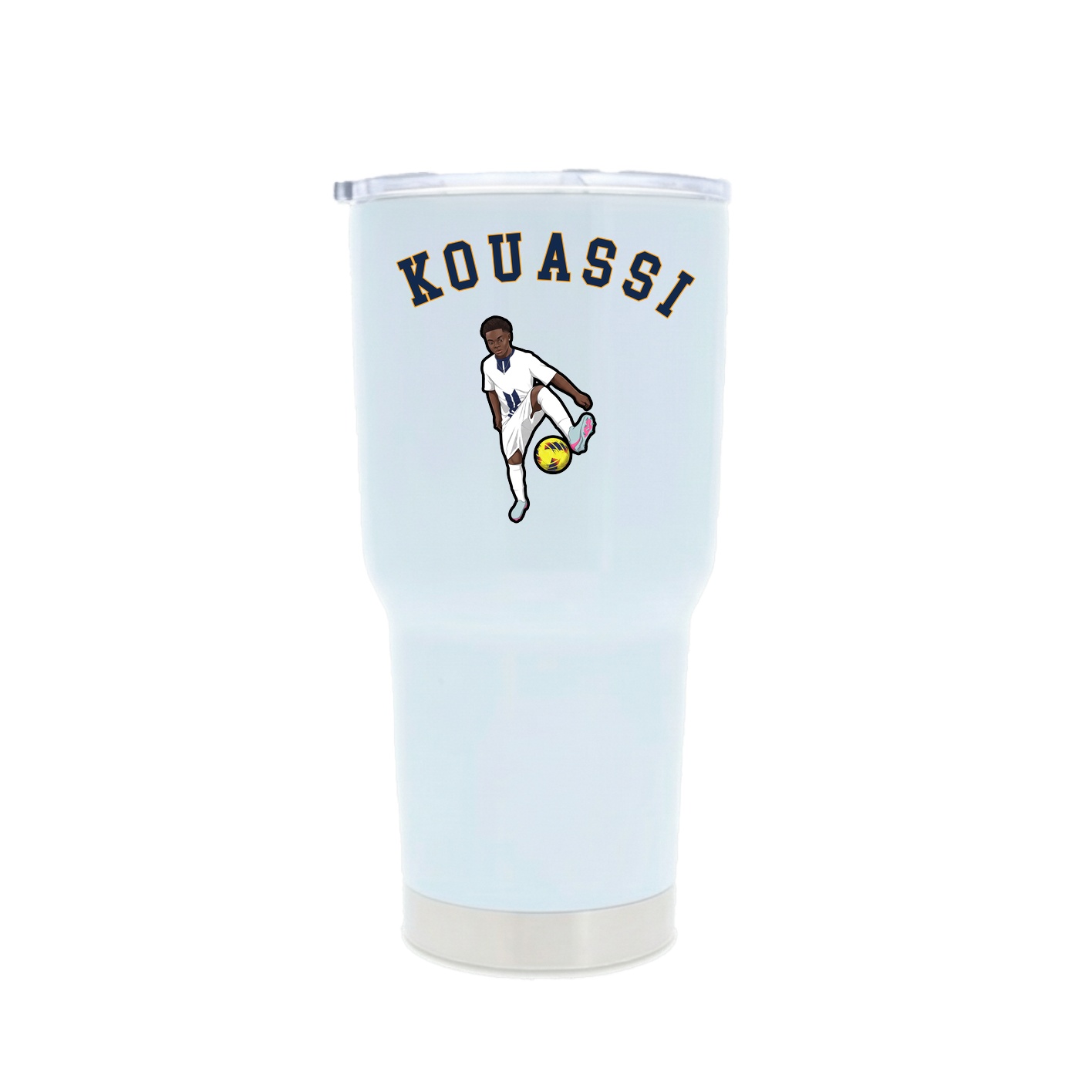 30oz Stainless Steel Tumbler — Shirsey Arch in White