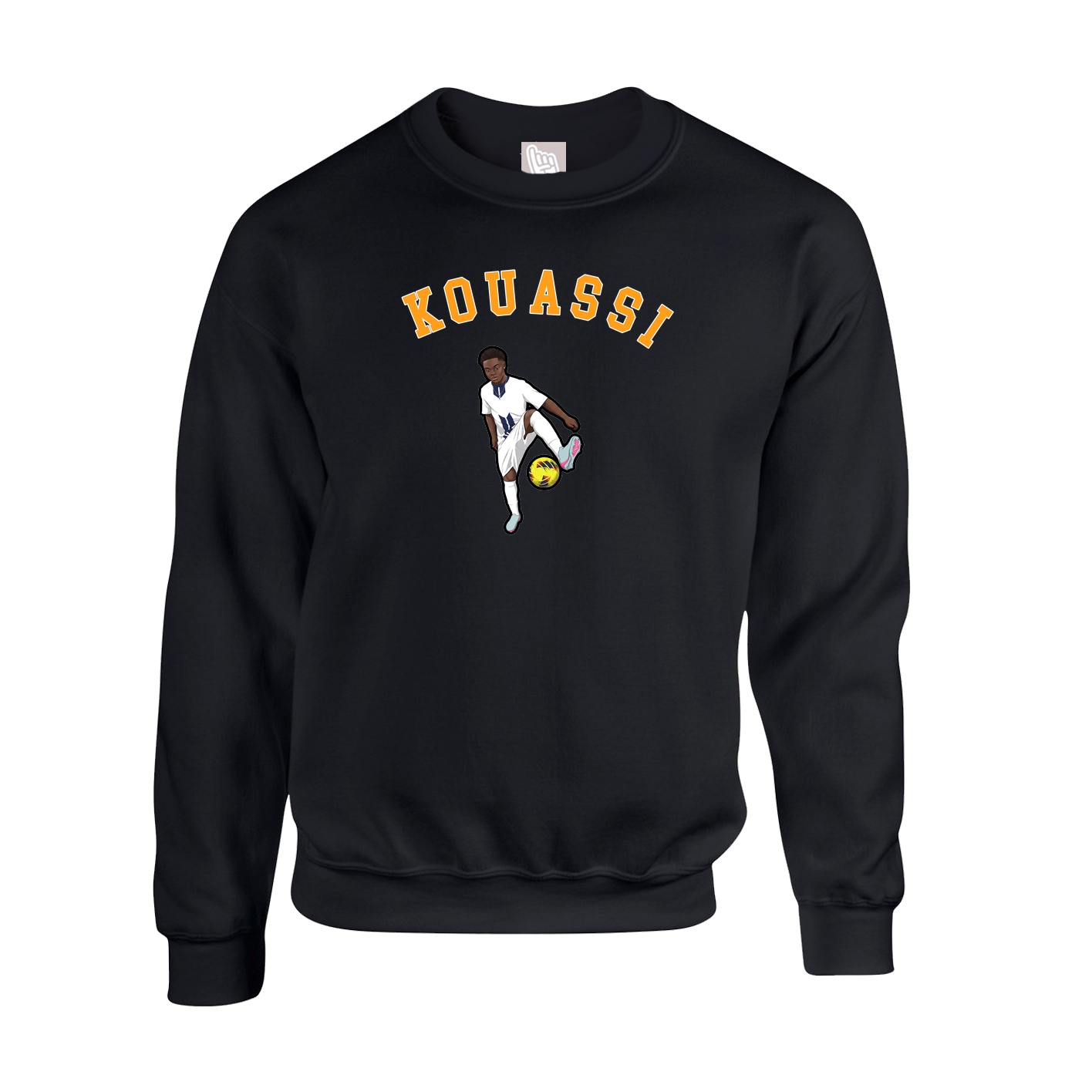 Fleece Crew — Shirsey Arch in Black