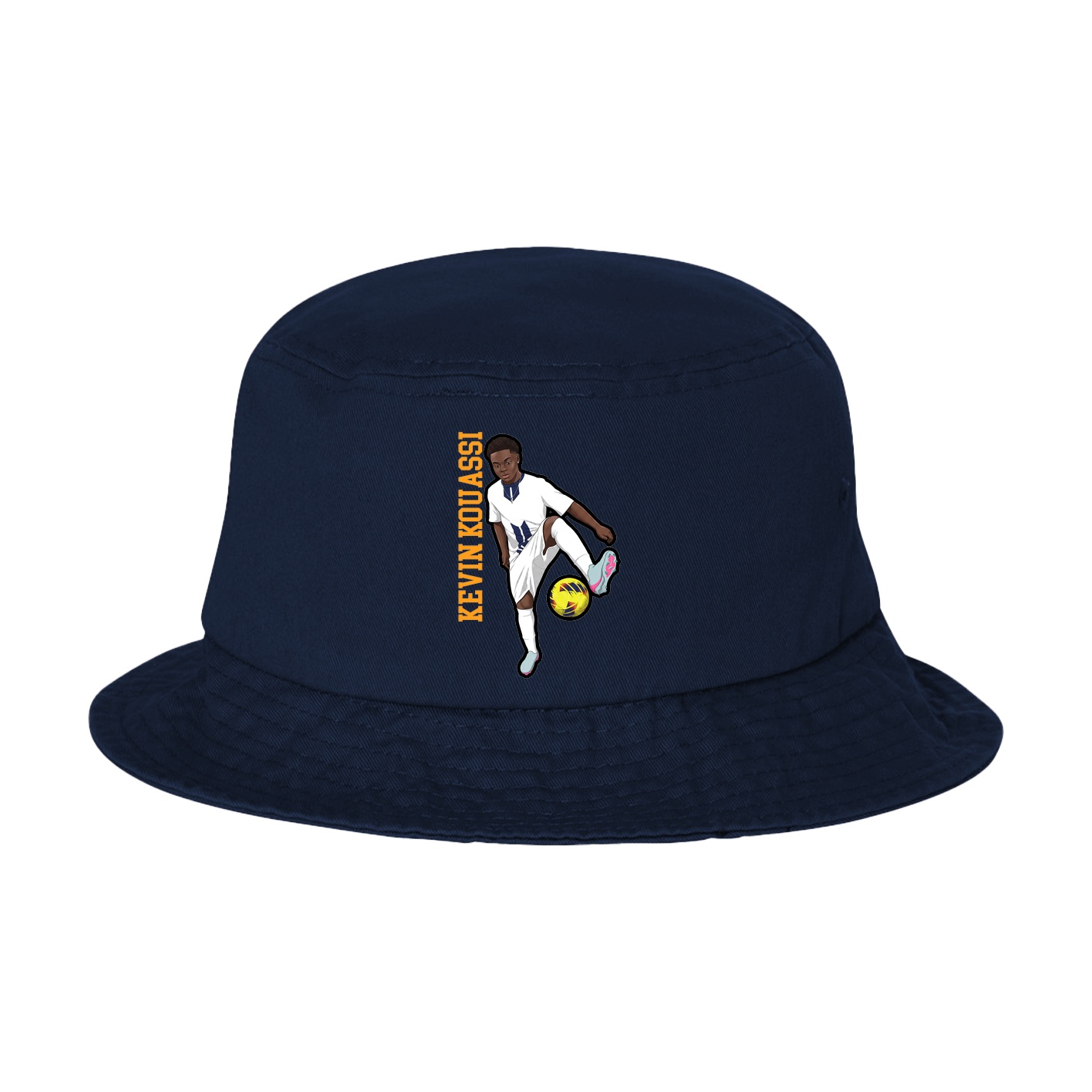 Bucket Cap — Name Vertical in Navy