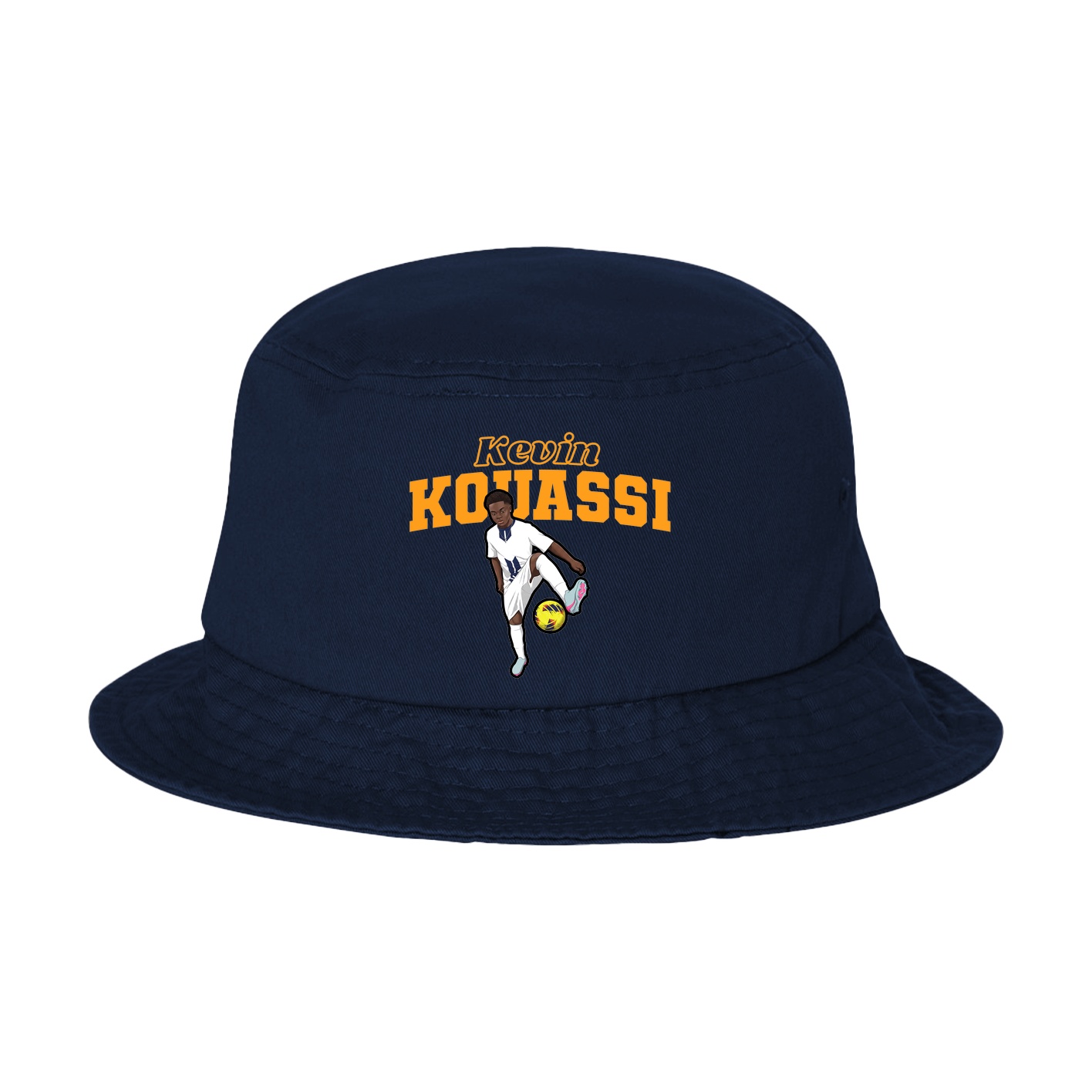 Bucket Cap — Name Arch in Navy