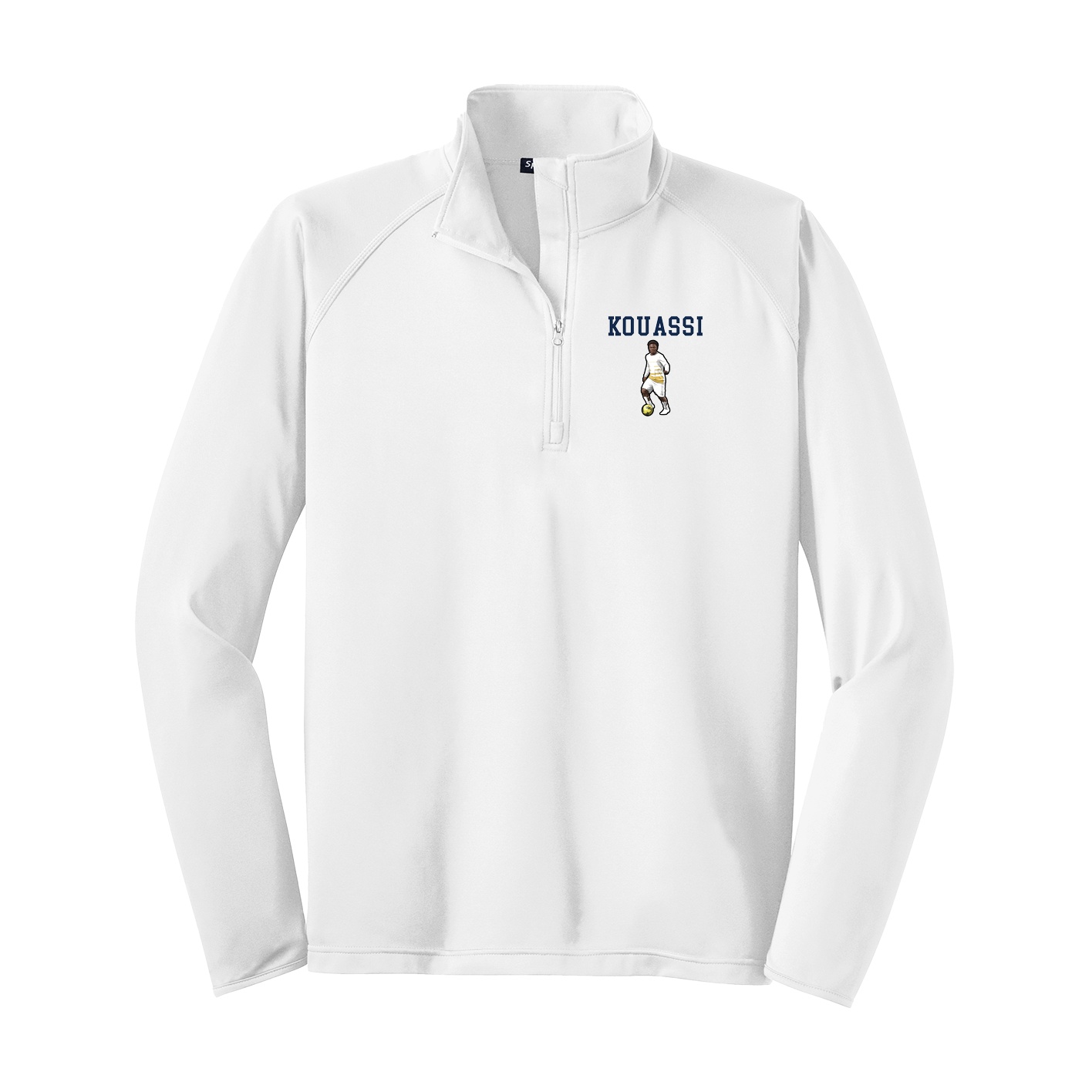 Q-Zip Pullover — Shirsey in White