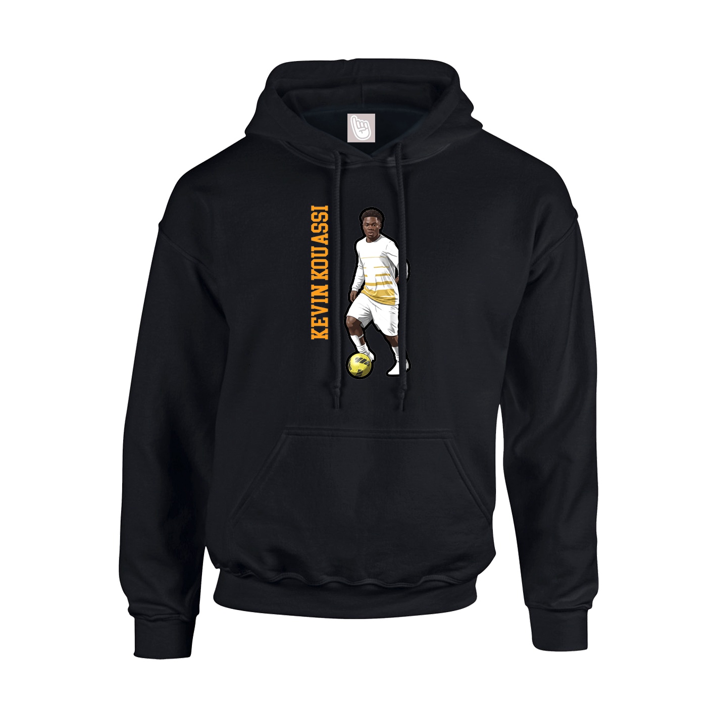 Youth Hoodie — Name Vertical in Black