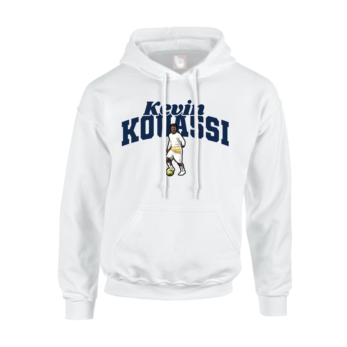 Youth Hoodie — Signature Arch in White