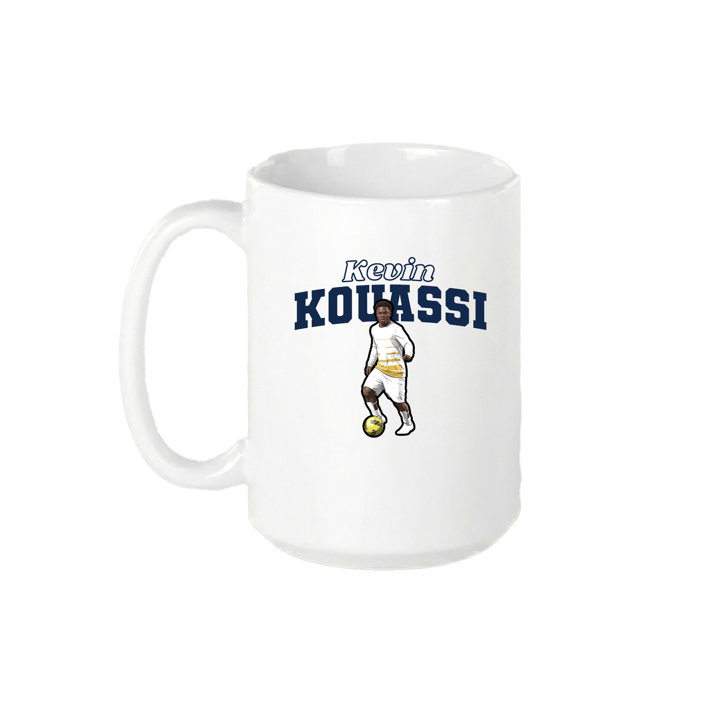 15oz Coffee Mug — Name Arch in White