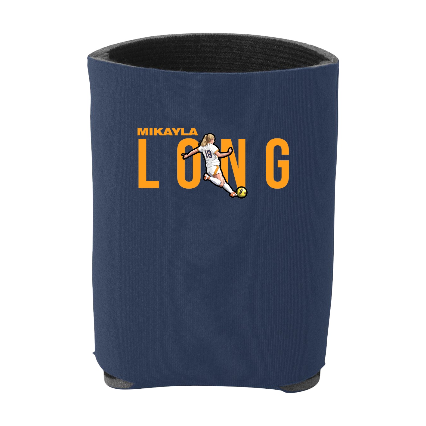 Can Holder — Player Name in Navy