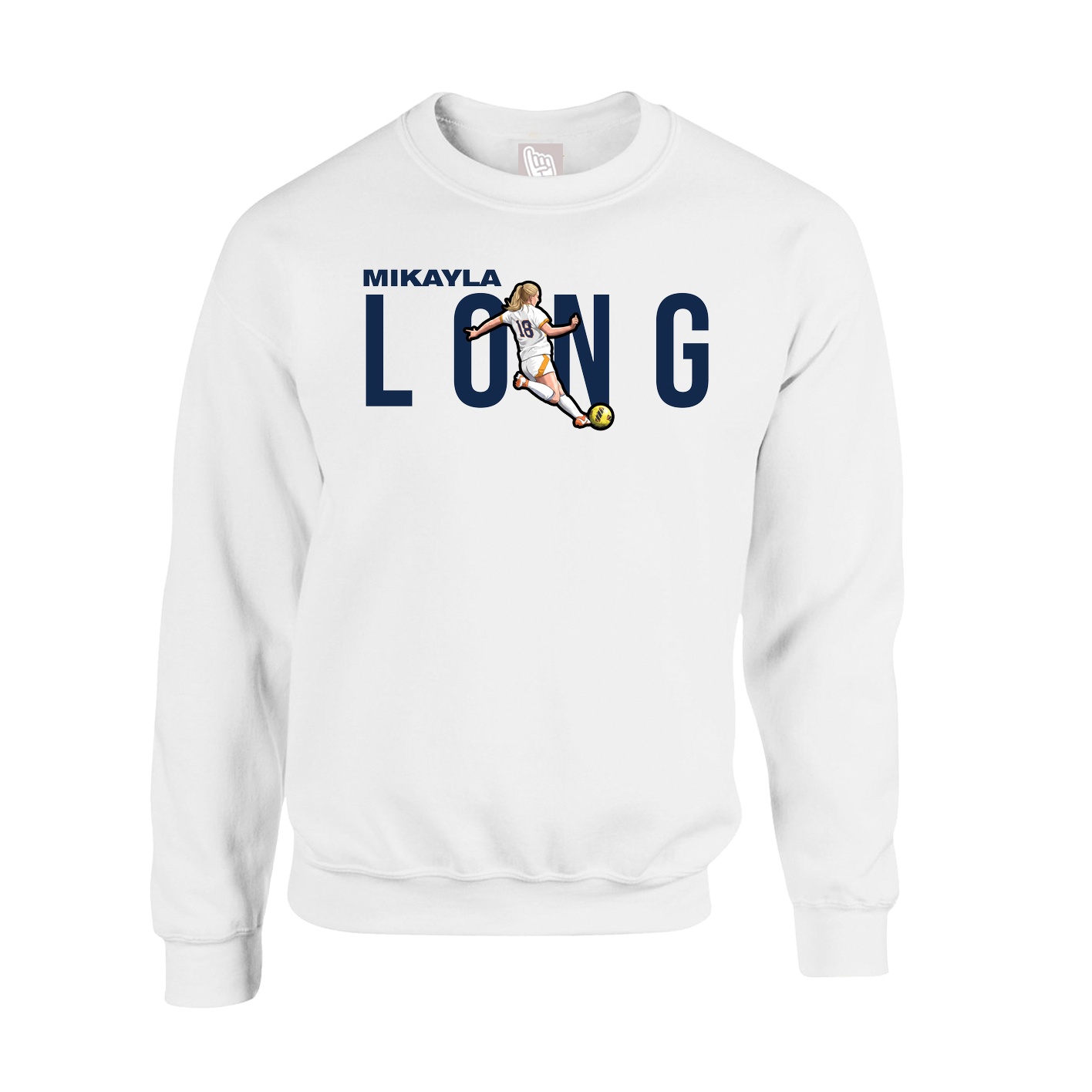 Fleece Crew — Player Name in White