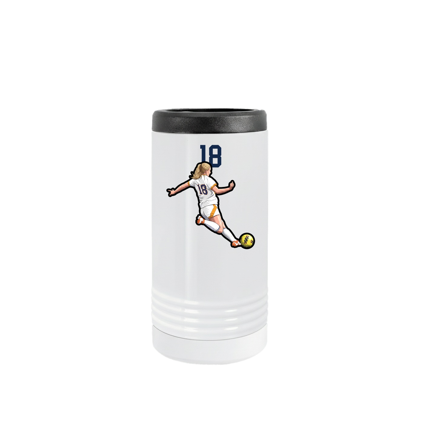 Slim Beverage Holder — Number Top in White