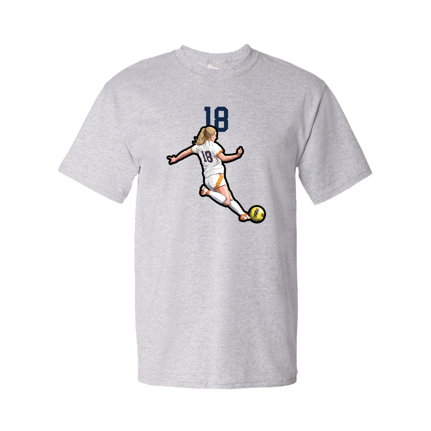 Tee — Number Top in Grey