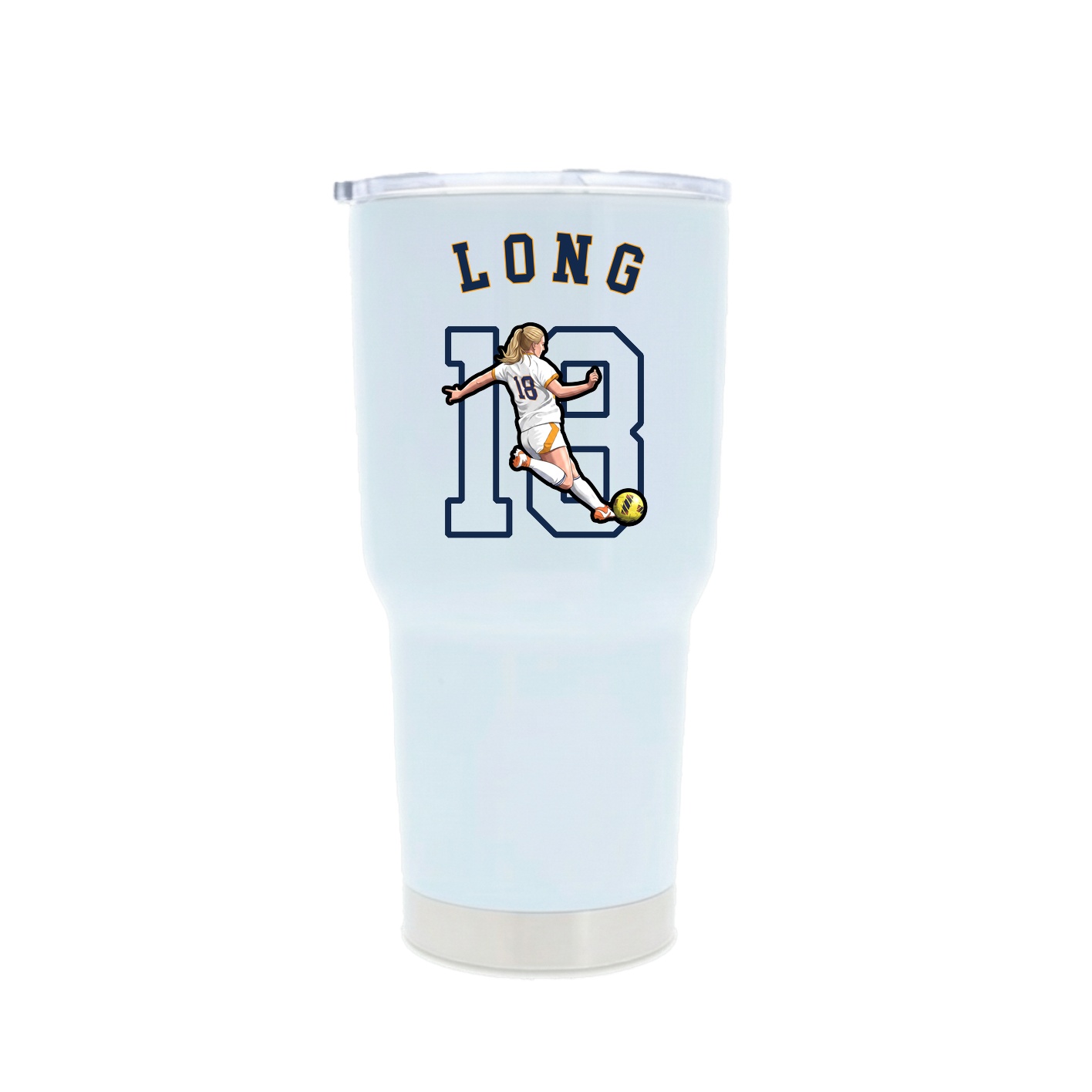 30oz Stainless Steel Tumbler — Shirsey Arch in White
