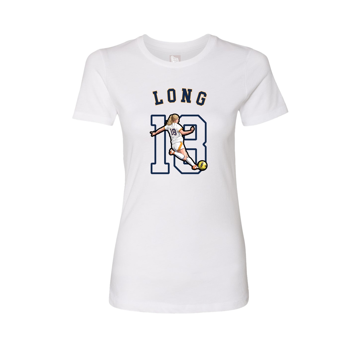 Fitted Women's Tee — Shirsey Arch in White