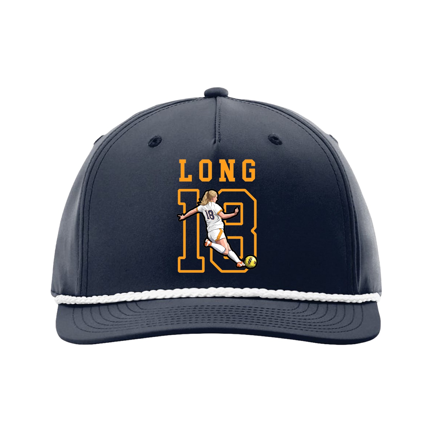 Five-Panel Classic Rope Cap — Shirsey in Navy