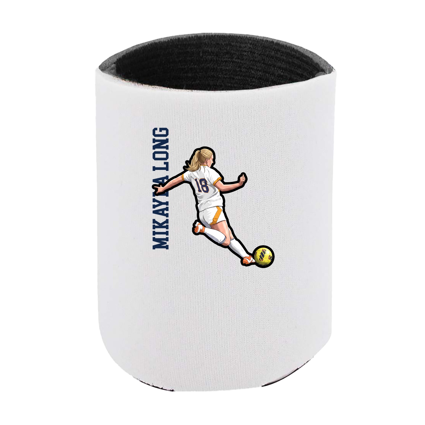 Can Holder — Name Vertical in White