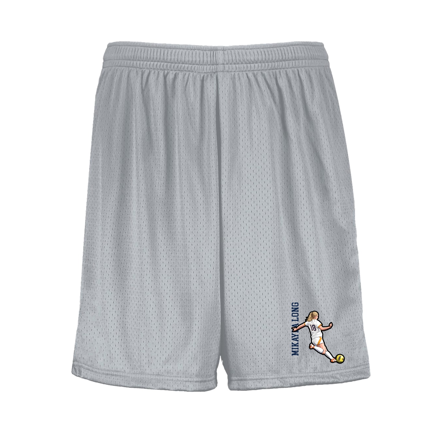 Shorts — Name Vertical in Silver