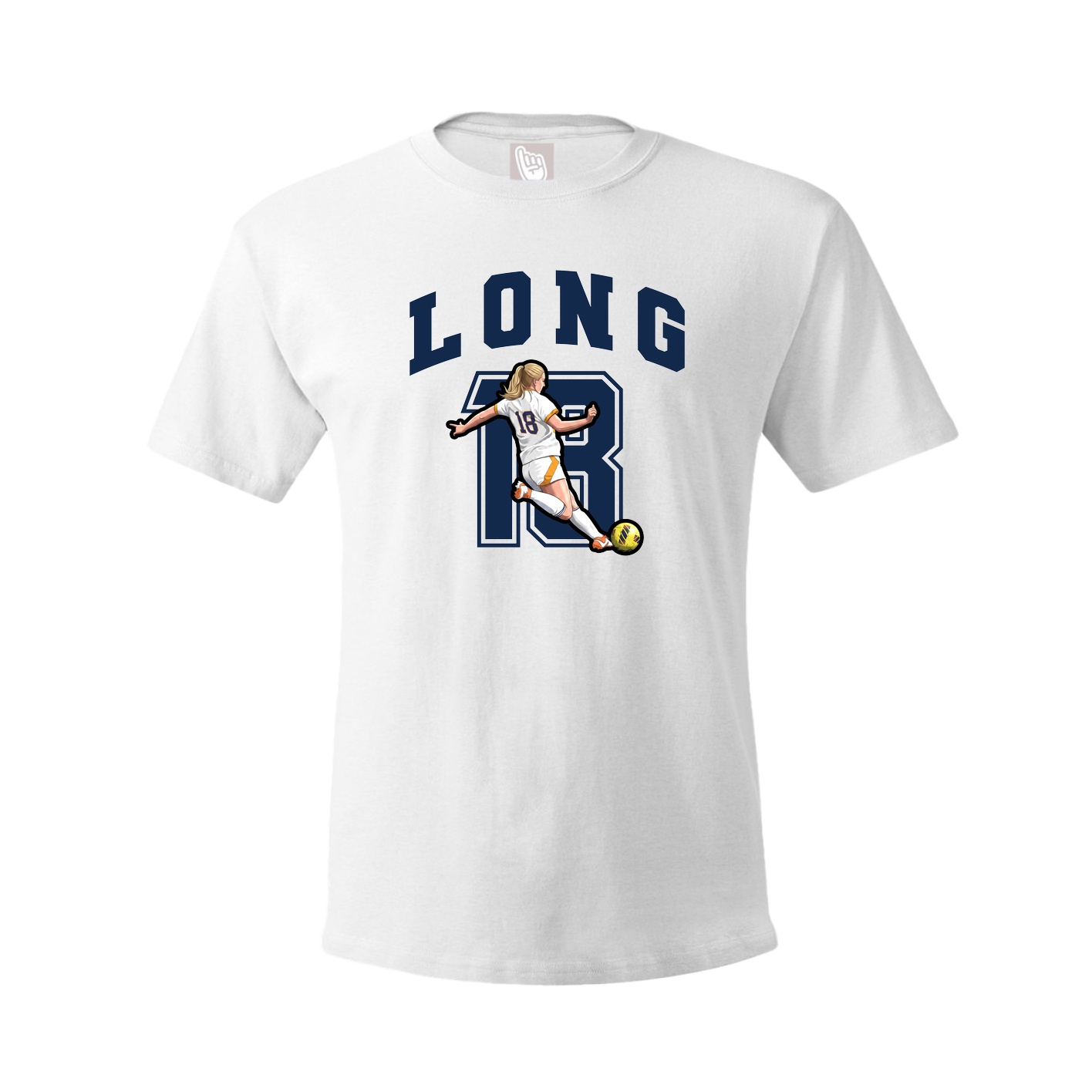 Youth Tee — Number in White
