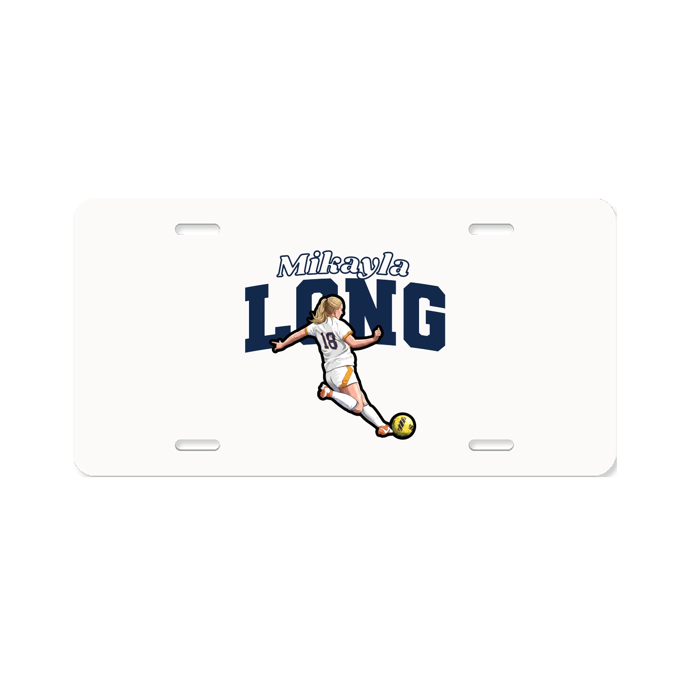 License Plate — Name Arch in Classic