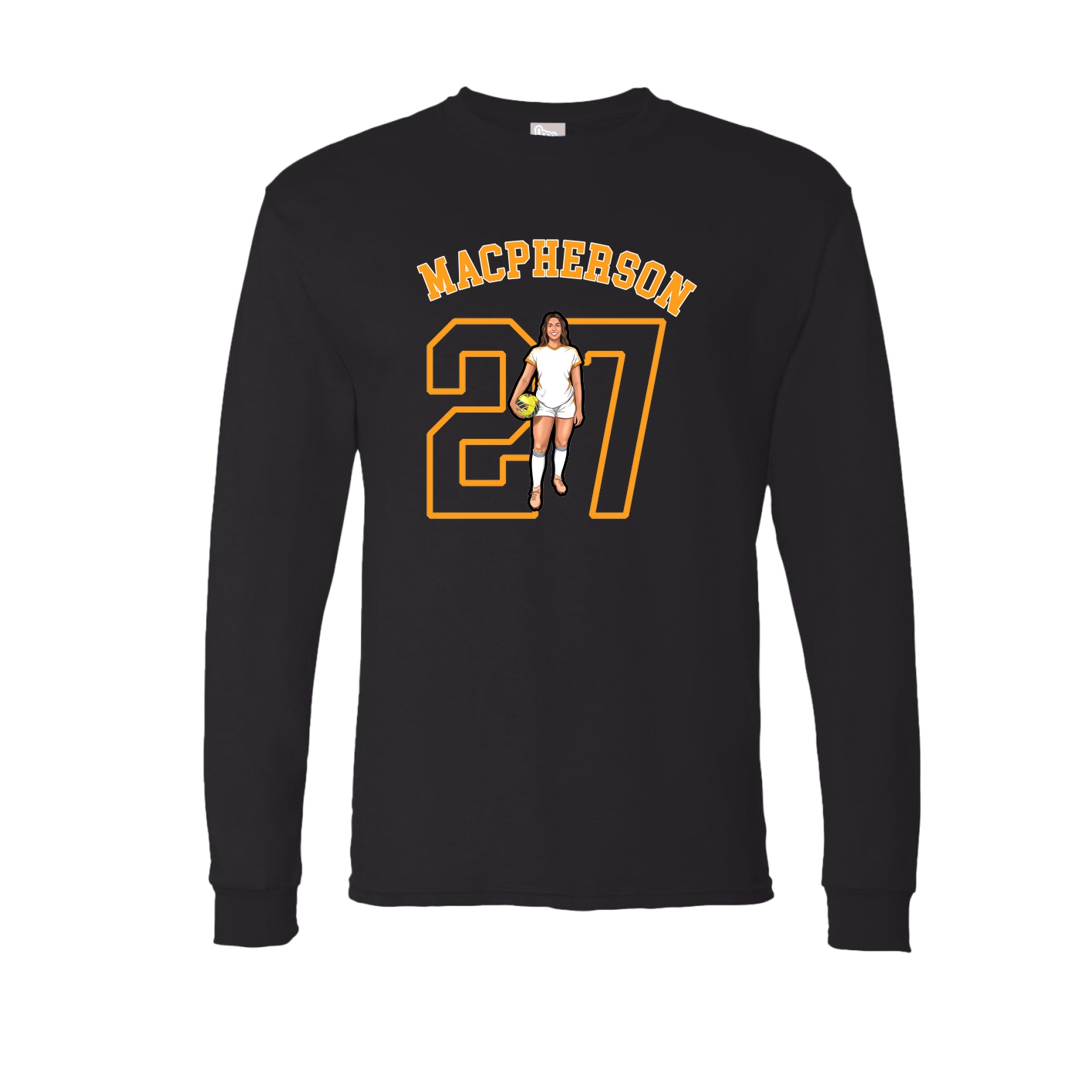 Long Sleeve Tee — Shirsey Arch in Black