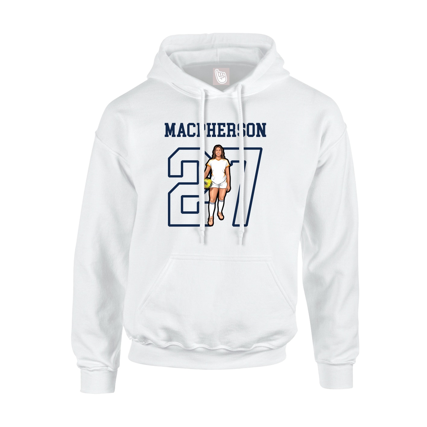 Youth Hoodie — Shirsey in White