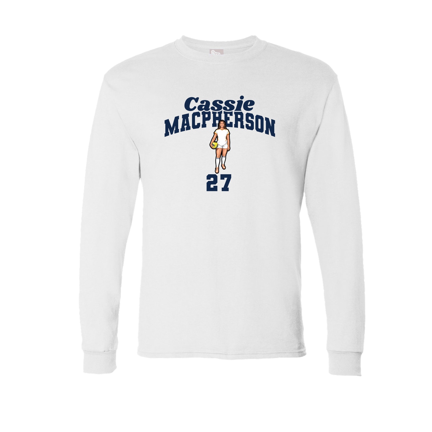 Long Sleeve Tee — Signature Arch in White
