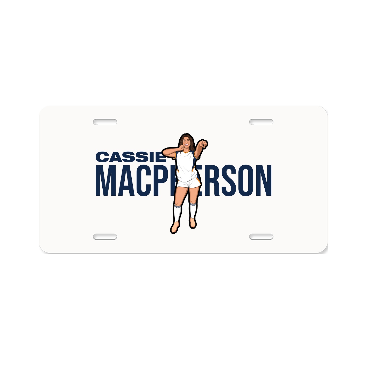 License Plate — Player Name in Classic