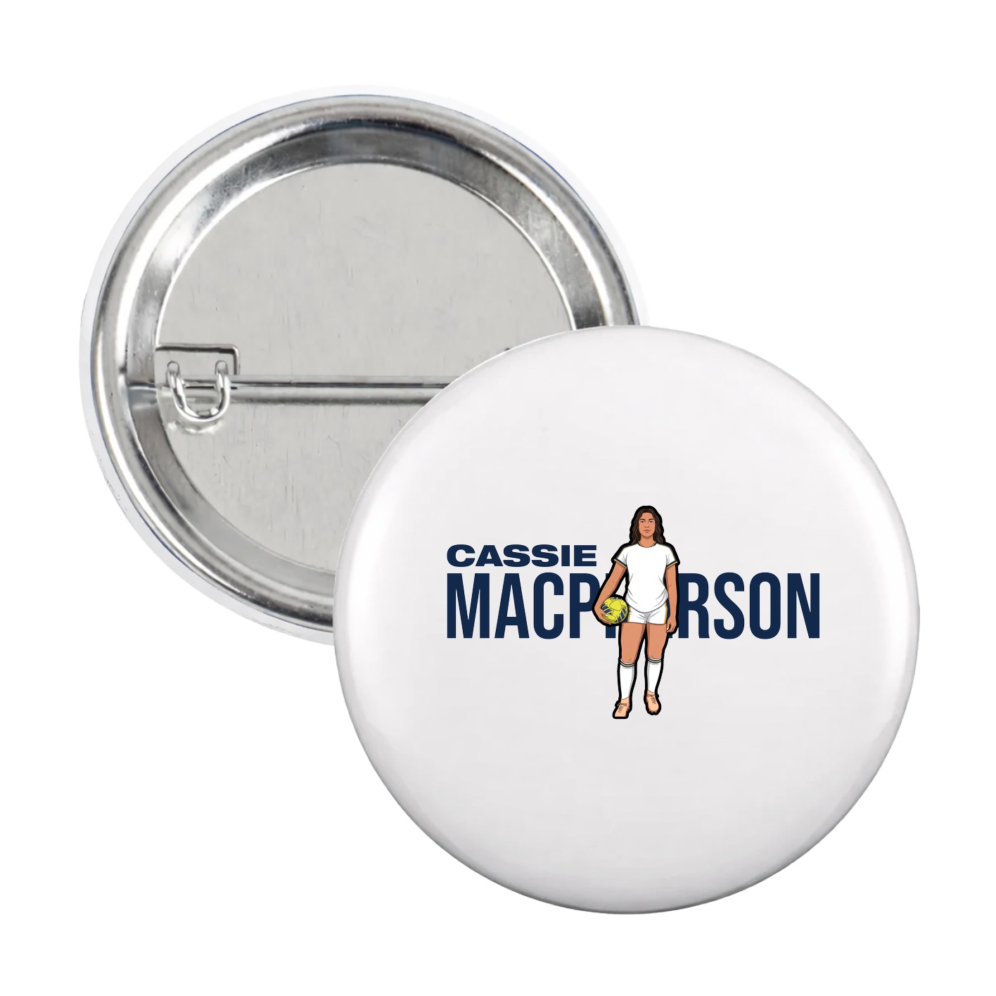 Game Day Button — Player Name in White