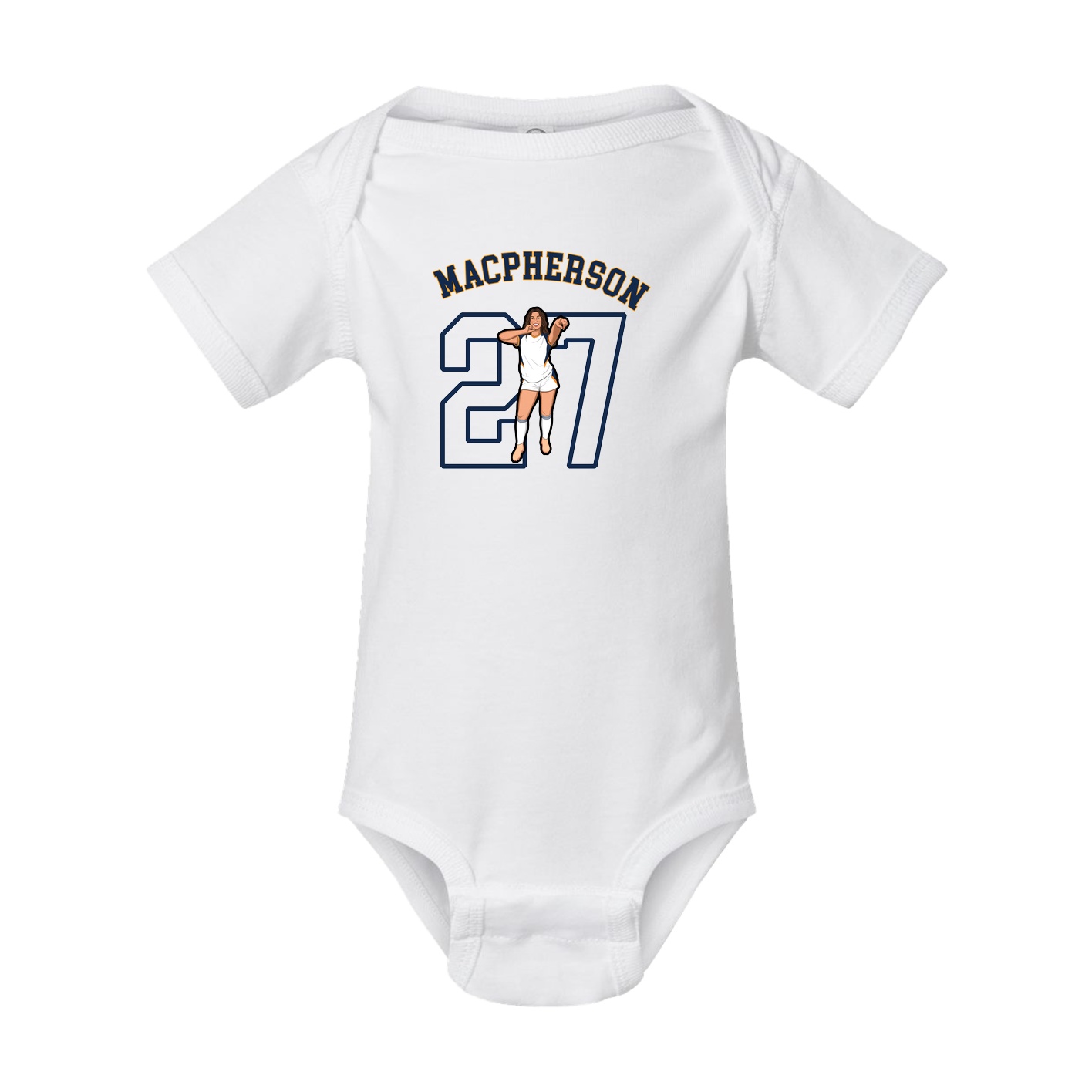 Baby Onesie — Shirsey Arch in White