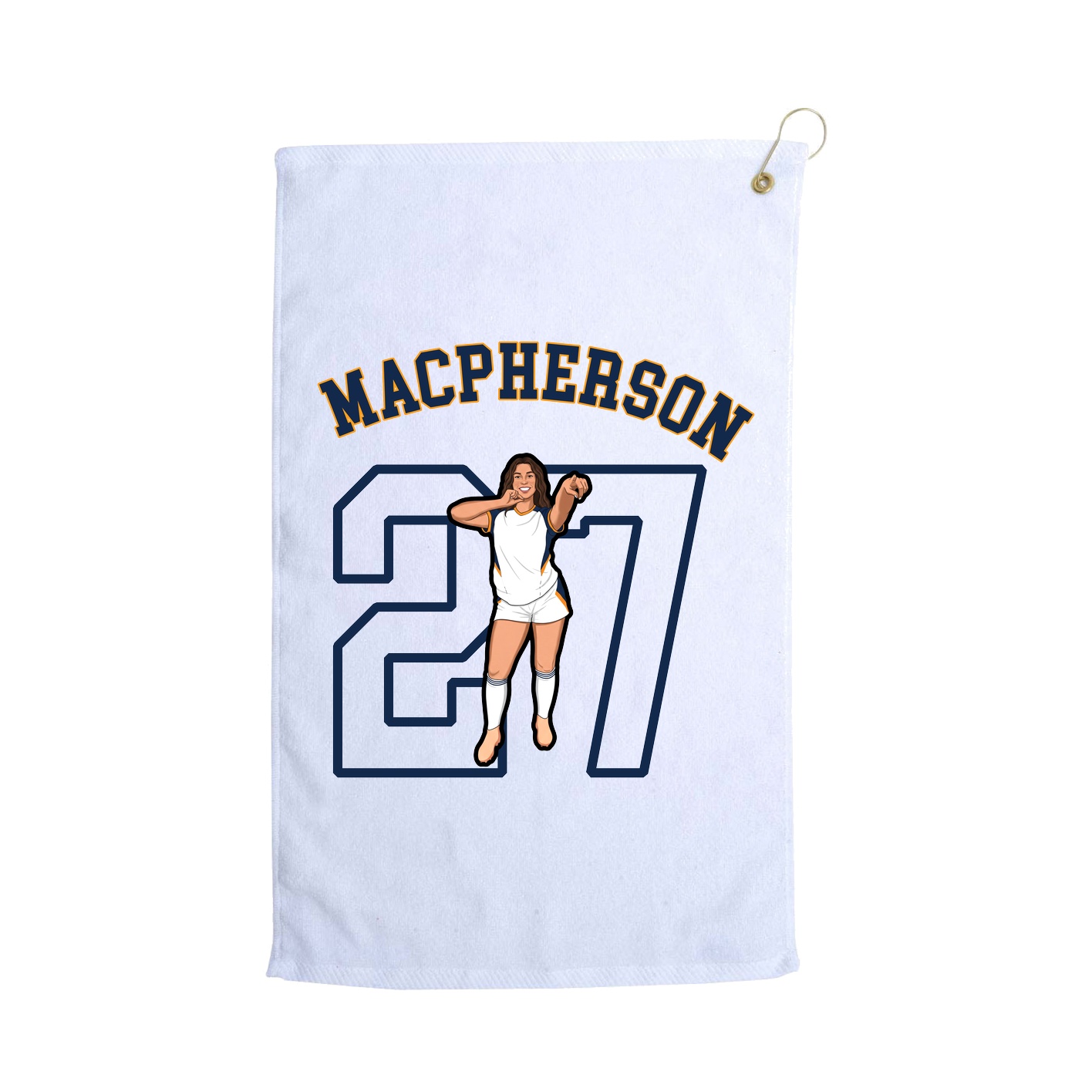 Golf Towel — Shirsey Arch in White