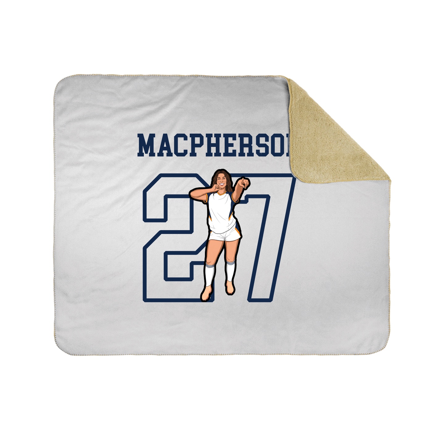 Throw Blanket — Shirsey in White